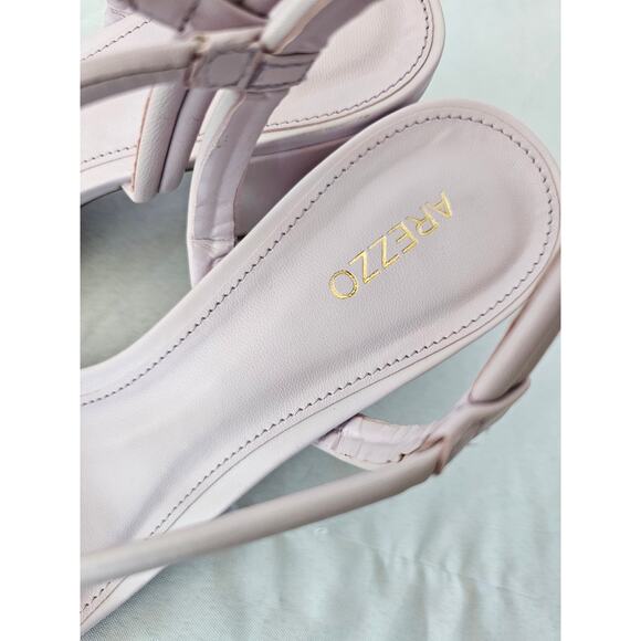 Arezzo Women's Camila Mid Block Heel Sandal Soft Violeta Color Size 9.5B NWT - Picture 6 of 8